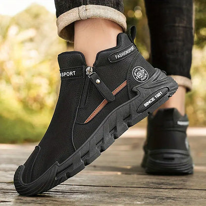 🎉30% de desconto hoje! Sapato ortopédico masculino confortável 🐂 Feito de couro genuíno de vaca australiana 👞 Alivia a dor nos pés - Suporte para arco ✅ Adequado para caminhadas durante todo o dia