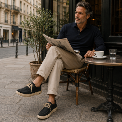 ⏰ Último dia! 30% de desconto! 👞 Sapatos de alta qualidade em pele italiana genuína 🐂 Costurados à mão, macios e confortáveis ✅ Apoio ergonómico do arco do pé, alivia as dores nos pés, caminhada confortável durante todo o dia.