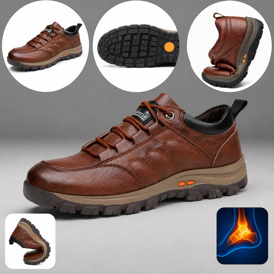 ⏰ Último dia! 30% de desconto! 👞 Sapatos de alta qualidade em pele italiana genuína 🐂 Costurados à mão, macios e confortáveis ✅ Apoio ergonómico do arco do pé, alivia as dores nos pés, caminhada confortável durante todo o dia.