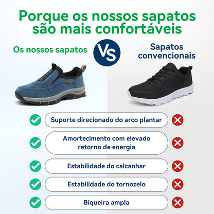 ⏰ 30% de desconto hoje – Não perca! 🔥 Calçado ortopédico de alta qualidade com design ergonómico e excelente suporte 🦶 Apoio do arco do pé – ajuda a aliviar as dores nos pés.