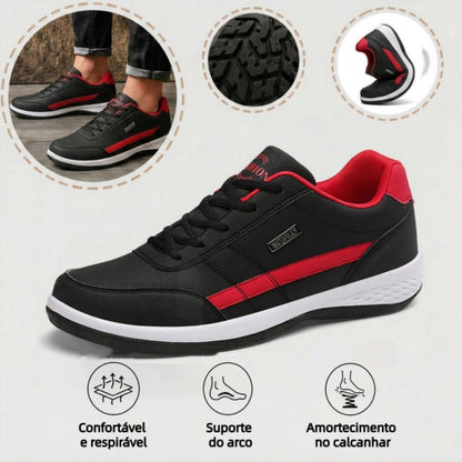 ⏰ Último dia! 30% de desconto! 👞 Sapatos de alta qualidade em pele italiana genuína 🐂 Costurados à mão, macios e confortáveis ✅ Apoio ergonómico do arco do pé, alivia as dores nos pés, caminhada confortável durante todo o dia.