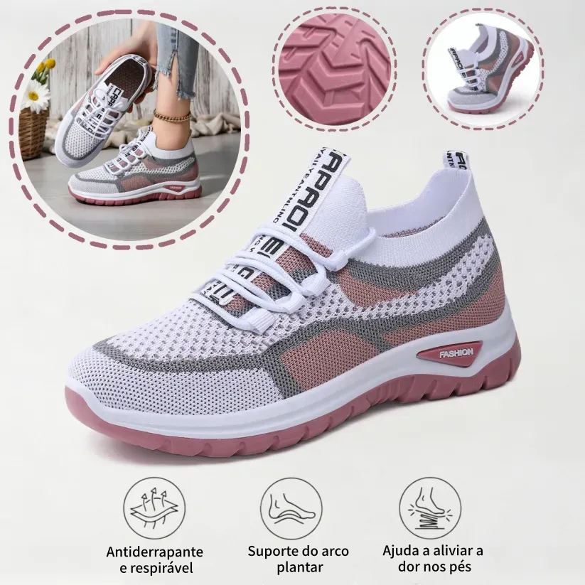 ⏰ Último dia! 30% de desconto! Não perca! Sapatos ortopédicos com design ergonómico e absorção de impacto ✅ Suporte para o arco do pé, concebidos especificamente para as mulheres europeias.