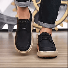 ⏰ Último dia! 30% de desconto! 👞 Sapatos de alta qualidade em pele italiana genuína 🐂 Costurados à mão, macios e confortáveis ✅ Apoio ergonómico do arco do pé, alivia as dores nos pés, caminhada confortável durante todo o dia.