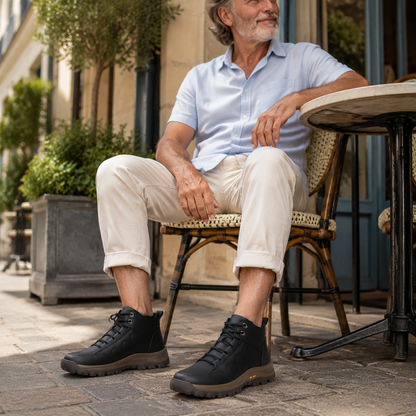 ⏰ Último dia! 30% de desconto! 👞 Sapatos de alta qualidade em pele italiana genuína 🐂 Costurados à mão, macios e confortáveis ✅ Apoio ergonómico do arco do pé, alivia as dores nos pés, caminhada confortável durante todo o dia.