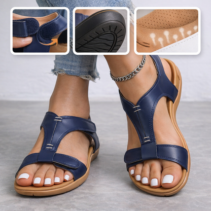 🎁Oferta por tempo limitado: 70% de desconto🔴Sandálias abertas ajustáveis🦶Elegantes e confortáveis, protegendo os seus pés✅Vários tamanhos disponíveis