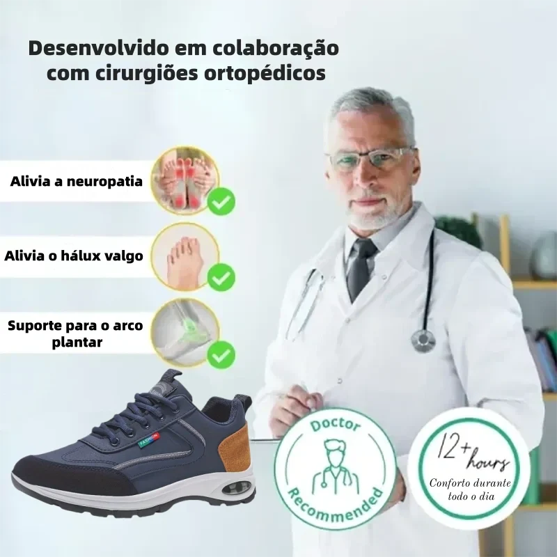 (🔥30% de desconto hoje - não perca!) ⏰Sapatilha desportiva ortopédica ergonómica, suave e confortável✅ (suporte para o arco do pé para aliviar o desconforto)