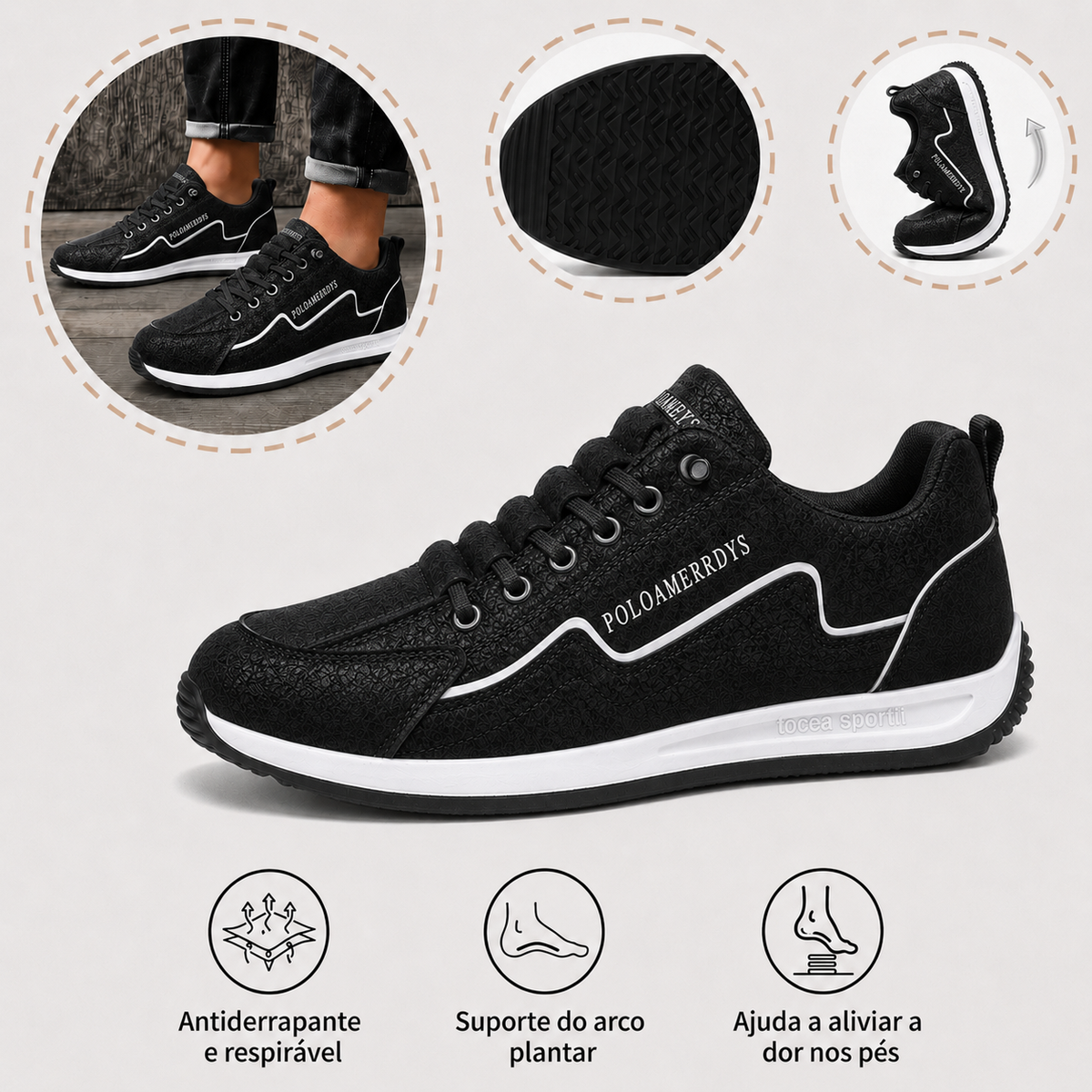 ⏰ Só hoje! 30% de desconto! ✅ Sapatos artesanais de alta qualidade em pele italiana genuína, com suporte para o arco do pé, aliviam a pressão nos pés. Design ergonómico e conforto durante todo o dia.