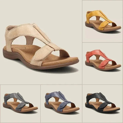 🎁Oferta por tempo limitado: 70% de desconto🔴Sandálias abertas ajustáveis🦶Elegantes e confortáveis, protegendo os seus pés✅Vários tamanhos disponíveis