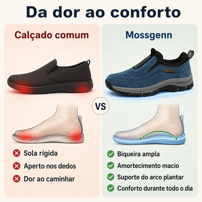 ⏰ 30% de desconto hoje – Não perca! 🔥 Calçado ortopédico de alta qualidade com design ergonómico e excelente suporte 🦶 Apoio do arco do pé – ajuda a aliviar as dores nos pés.