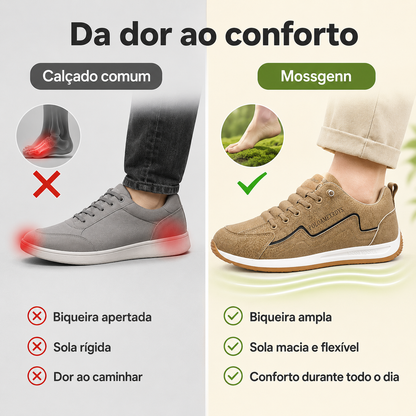 ⚡ 30% de desconto, só desta vez! ⏰ Feito à mão em couro genuíno italiano ✅ Suporte do arco plantar — alivia a dor ✅ Amortecimento, design ergonómico, caminhar sem dor