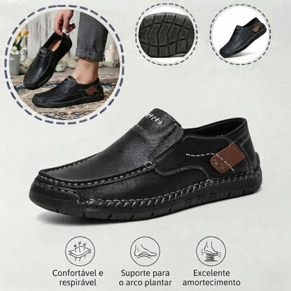 🎁 Último dia, 30% de desconto! Não perca! ⏰ Sapatos de pele genuína italianos, feitos à mão ✅ Suporte do arco plantar: alivia o desconforto ✅ Design ergonómico, para caminhar sem dores