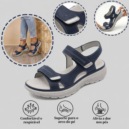 ⏰ Só hoje! 30% de desconto! ✅ Sandálias artesanais de alta qualidade em pele italiana genuína, com apoio do arco do pé: reduzem a pressão nos pés, design ergonómico, mais conforto ao caminhar durante todo o dia.