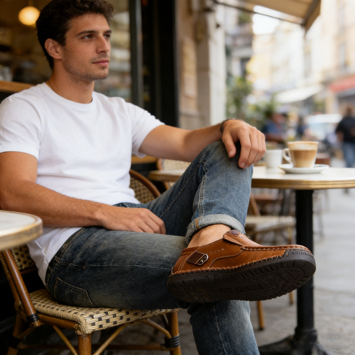 🎁 Último dia, 30% de desconto! Não perca! ⏰ Sapatos de pele genuína italianos, feitos à mão ✅ Suporte do arco plantar: alivia o desconforto ✅ Design ergonómico, para caminhar sem dores