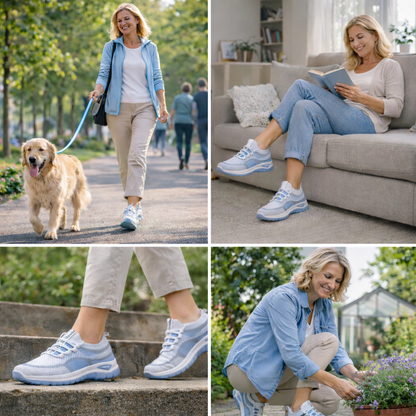 ⏰ Último dia! 30% de desconto! Não perca! Sapatos ortopédicos com design ergonómico e absorção de impacto ✅ Suporte para o arco do pé, concebidos especificamente para as mulheres europeias.