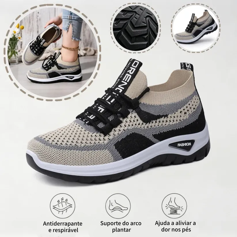 ⏰ Último dia! 30% de desconto! Não perca! Sapatos ortopédicos com design ergonómico e absorção de impacto ✅ Suporte para o arco do pé, concebidos especificamente para as mulheres europeias.