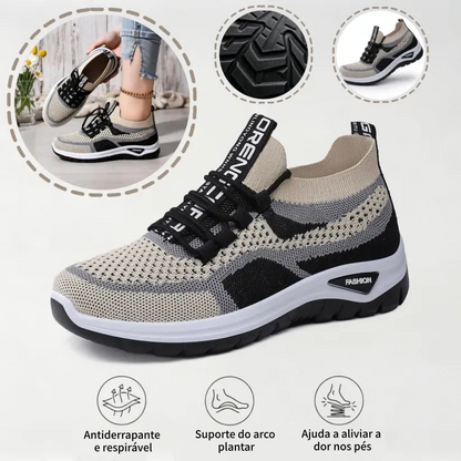 ⏰ Último dia! 30% de desconto! Não perca! Sapatos ortopédicos com design ergonómico e absorção de impacto ✅ Suporte para o arco do pé, concebidos especificamente para as mulheres europeias.