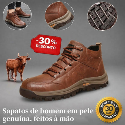 ⚡ 30% de desconto, apenas desta vez! 👞 Sapatos artesanais em couro italiano genuíno ✅ Macios e confortáveis, antiderrapantes e estáveis — aliviam a dor nos pés, para caminhar confortavelmente durante todo o dia.