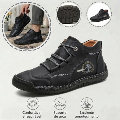 🎁 Último dia, 30% de desconto! Não perca! ⏰ Sapatos de pele genuína italianos, feitos à mão ✅ Suporte do arco plantar: alivia o desconforto ✅ Design ergonómico, para caminhar sem dores