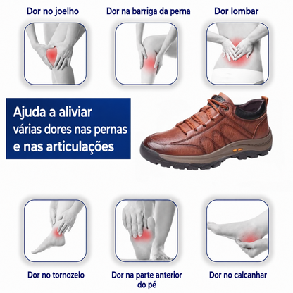 ⏰ Último dia! 30% de desconto! 👞 Sapatos de alta qualidade em pele italiana genuína 🐂 Costurados à mão, macios e confortáveis ✅ Apoio ergonómico do arco do pé, alivia as dores nos pés, caminhada confortável durante todo o dia.