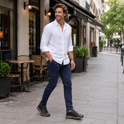 ⏰ Último dia! 30% de desconto! 👞 Sapatos de alta qualidade em pele italiana genuína 🐂 Costurados à mão, macios e confortáveis ✅ Apoio ergonómico do arco do pé, alivia as dores nos pés, caminhada confortável durante todo o dia.