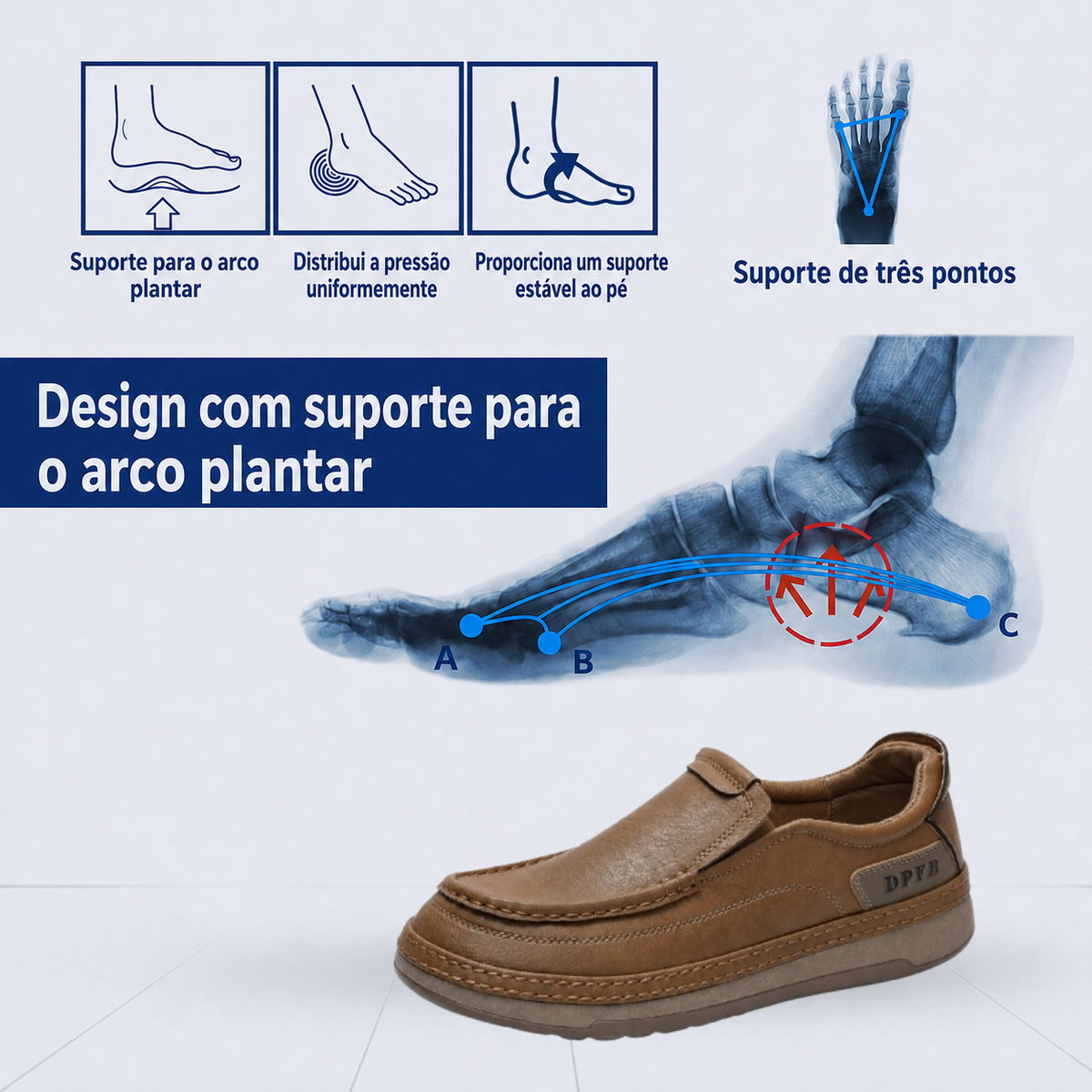 ⚡ 30% de desconto, só desta vez! ⏰ Feito à mão em couro genuíno italiano ✅ Suporte do arco plantar — alivia a dor ✅ Amortecimento, design ergonómico, caminhar sem dor
