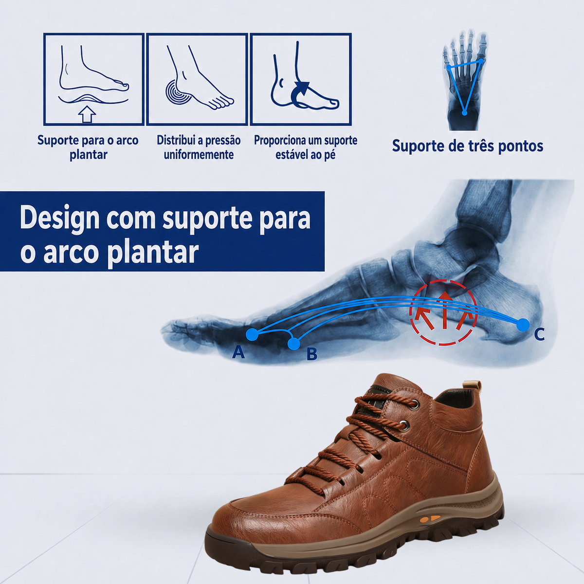 ⏰ Último dia! 30% de desconto! 👞 Sapatos de alta qualidade em pele italiana genuína 🐂 Costurados à mão, macios e confortáveis ✅ Apoio ergonómico do arco do pé, alivia as dores nos pés, caminhada confortável durante todo o dia.