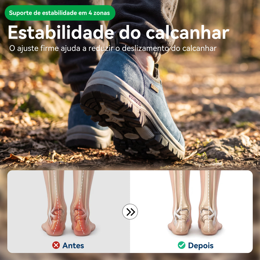 ⏰ 30% de desconto hoje – Não perca! 🔥 Calçado ortopédico de alta qualidade com design ergonómico e excelente suporte 🦶 Apoio do arco do pé – ajuda a aliviar as dores nos pés.