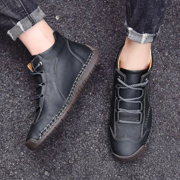 🎁 Último dia, 30% de desconto! Não perca! ⏰ Sapatos de pele genuína italianos, feitos à mão ✅ Suporte do arco plantar: alivia o desconforto ✅ Design ergonómico, para caminhar sem dores
