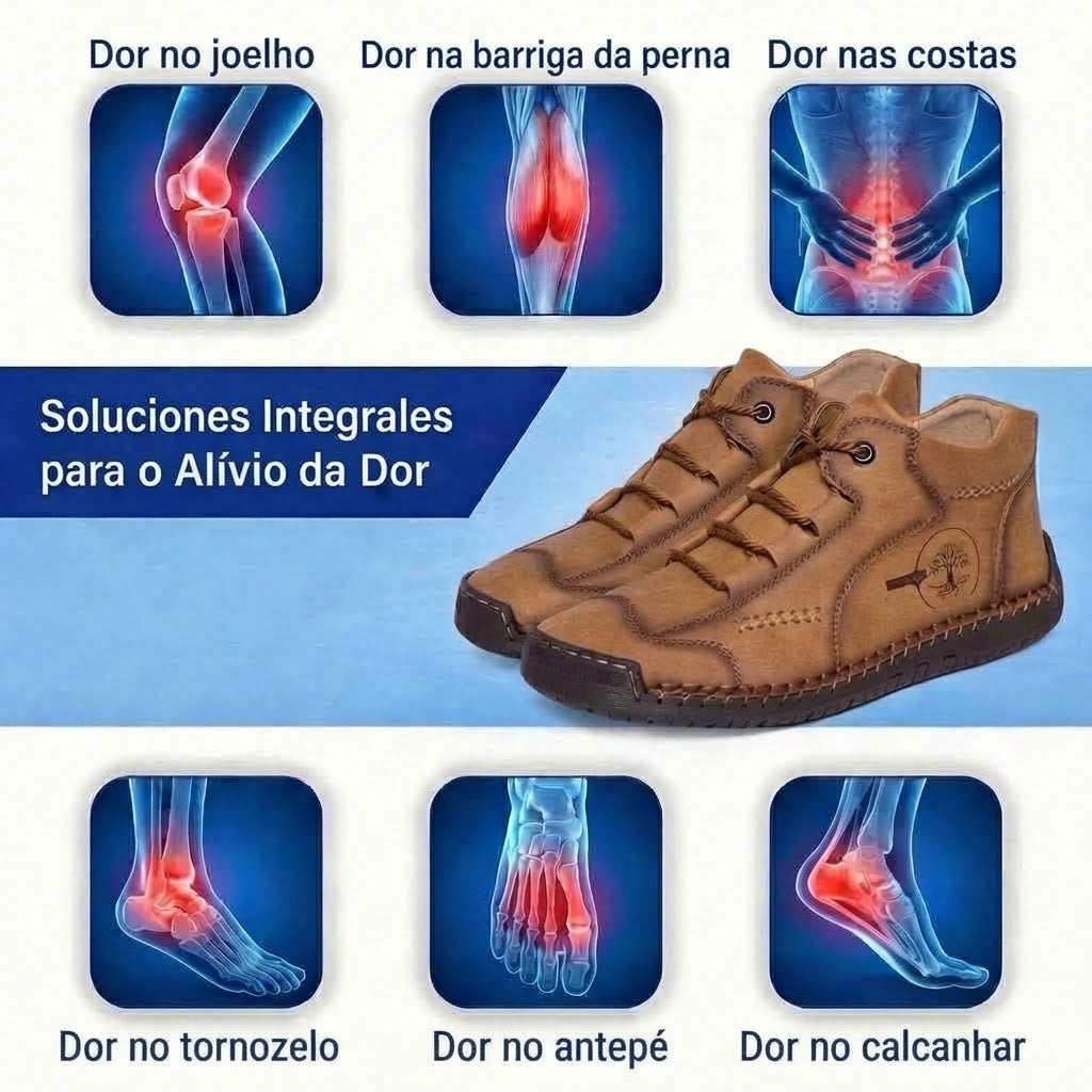 🎁 Último dia, 30% de desconto! Não perca! ⏰ Sapatos de pele genuína italianos, feitos à mão ✅ Suporte do arco plantar: alivia o desconforto ✅ Design ergonómico, para caminhar sem dores