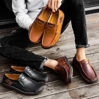 🎁 Último dia, 30% de desconto! Não perca! ⏰ Sapatos de pele genuína italianos, feitos à mão ✅ Suporte do arco plantar: alivia o desconforto ✅ Design ergonómico, para caminhar sem dores