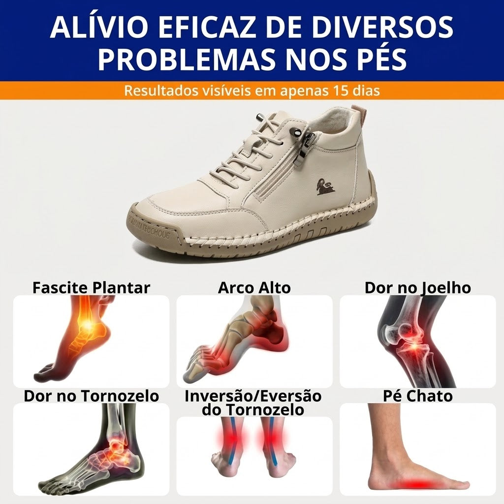 Último dia! 30% de desconto! ✅ Calçado ortopédico concebido para pessoas com problemas nos pés, que pode aliviar as dores nas costas, nas articulações e nos pés