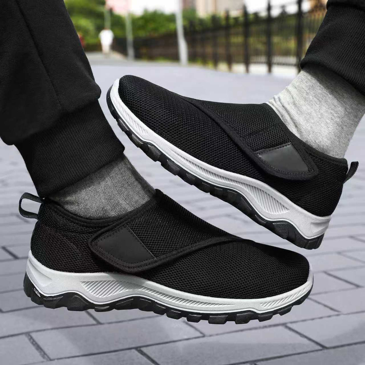 🔥 30% de desconto - Calçado ortopédico com design ergonómico ⏰ Leve e respirável 👞 Suporte de arco para caminhar mais confortável.