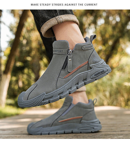 🎉30% de desconto hoje! Sapato ortopédico masculino confortável 🐂 Feito de couro genuíno de vaca australiana 👞 Alivia a dor nos pés - Suporte para arco ✅ Adequado para caminhadas durante todo o dia