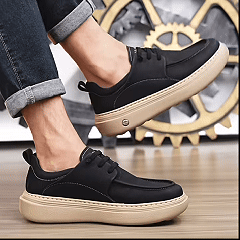 ⏰ Último dia! 30% de desconto! 👞 Sapatos de alta qualidade em pele italiana genuína 🐂 Costurados à mão, macios e confortáveis ✅ Apoio ergonómico do arco do pé, alivia as dores nos pés, caminhada confortável durante todo o dia.