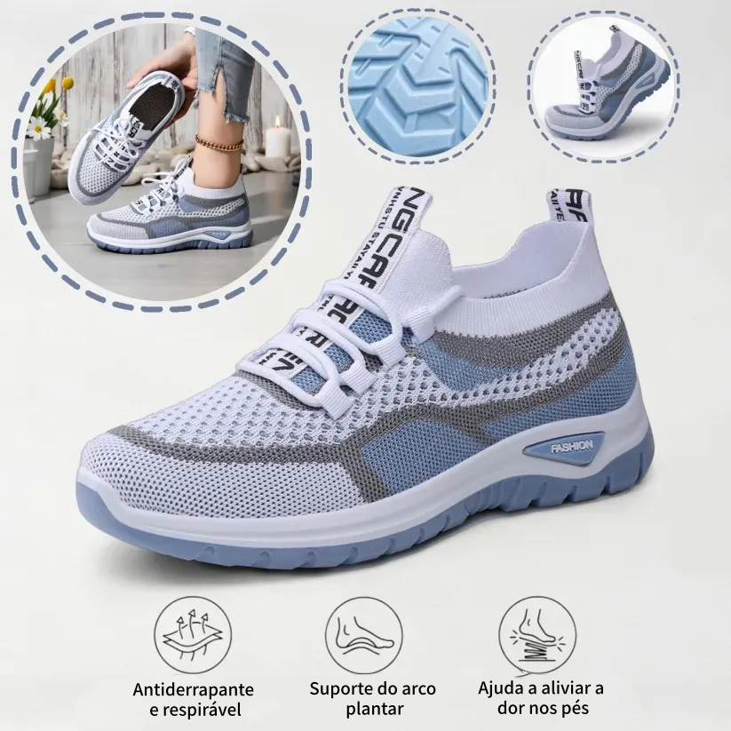 ⏰ Último dia! 30% de desconto! Não perca! Sapatos ortopédicos com design ergonómico e absorção de impacto ✅ Suporte para o arco do pé, concebidos especificamente para as mulheres europeias.