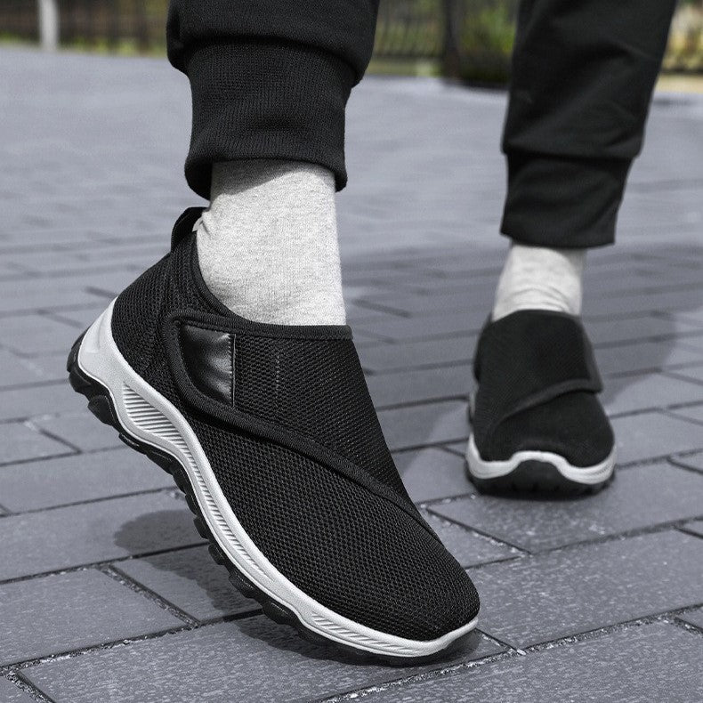 🔥 30% de desconto - Calçado ortopédico com design ergonómico ⏰ Leve e respirável 👞 Suporte de arco para caminhar mais confortável.