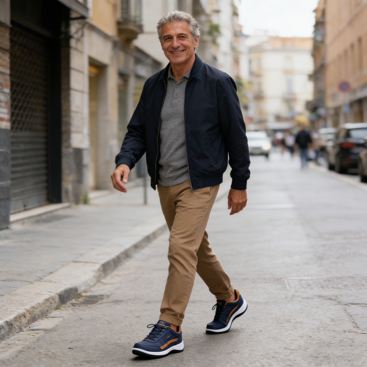 ⏰ Último dia! 30% de desconto! 👞 Sapatos de alta qualidade em pele italiana genuína 🐂 Costurados à mão, macios e confortáveis ✅ Apoio ergonómico do arco do pé, alivia as dores nos pés, caminhada confortável durante todo o dia.