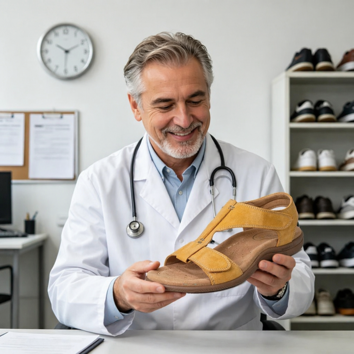🎁Oferta por tempo limitado: 70% de desconto🔴Sandálias abertas ajustáveis🦶Elegantes e confortáveis, protegendo os seus pés✅Vários tamanhos disponíveis