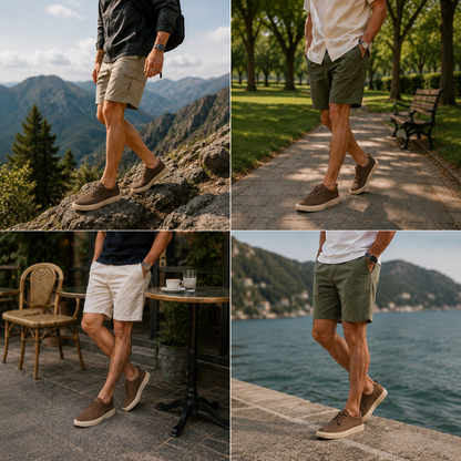 ⏰ Último dia! 30% de desconto! 👞 Sapatos de alta qualidade em pele italiana genuína 🐂 Costurados à mão, macios e confortáveis ✅ Apoio ergonómico do arco do pé, alivia as dores nos pés, caminhada confortável durante todo o dia.