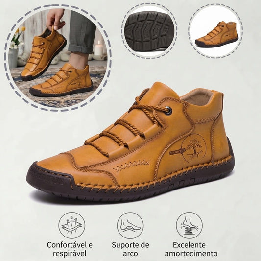 🎁 Último dia, 30% de desconto! Não perca! ⏰ Sapatos de pele genuína italianos, feitos à mão ✅ Suporte do arco plantar: alivia o desconforto ✅ Design ergonómico, para caminhar sem dores