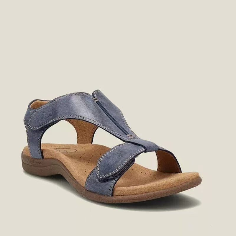 🎁Oferta por tempo limitado: 70% de desconto🔴Sandálias abertas ajustáveis🦶Elegantes e confortáveis, protegendo os seus pés✅Vários tamanhos disponíveis