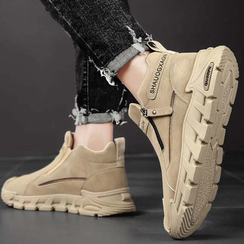 🎉30% de desconto hoje! Sapato ortopédico masculino confortável 🐂 Feito de couro genuíno de vaca australiana 👞 Alivia a dor nos pés - Suporte para arco ✅ Adequado para caminhadas durante todo o dia